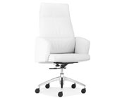 Modern White Leatherette High Back Office Chair Z-081