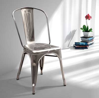 Modern chair Grey Metal Z140