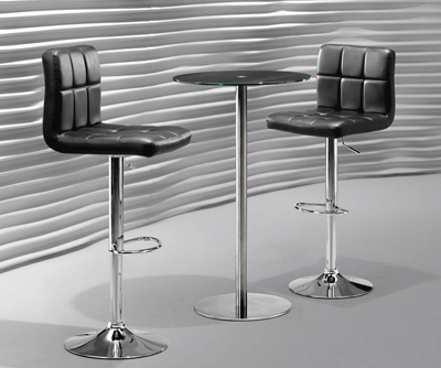 Modern Bar Stool Z372 in Black