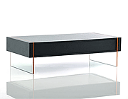 Modern Black Oak Floating Coffee Table VG67