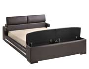 Modern Platform bed in Espresso Z216