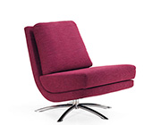 Fjords Breeze Swivel Fabric Chair in Purple