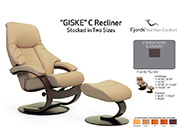 Fjords Giske Small Ergonomic Recliner by Hjellegjerde