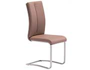 Modern Leatherette Dining Chair in Coffee Color Z139