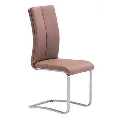 Modern Leatherette Dining Chair in Coffee Color Z139