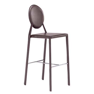 Modern Leatherette Bar Chair Z067 in Espresso