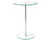 Side table Adjustable Height EStyle 189 in Clear
