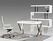 Contemporary white Lacquer desk VG153