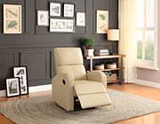 Taupe Eco Leather Recliner HE404T