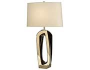 Ceramic Lamp with Silver Finish NL158