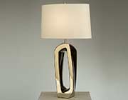 Ceramic Lamp with Silver Finish NL158