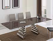 Extendable Glass Top Dining Table BL019
