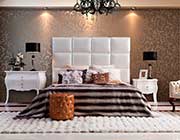 Ivory Modern Leatherette Bed VG004