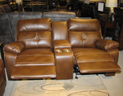 Reclining Leather Sofa and Loveseat Set CO91
