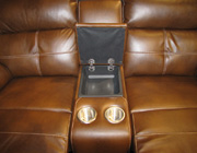 Reclining Leather Sofa and Loveseat Set CO91