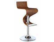 Walnut Adjustable Bar Stool CO 396