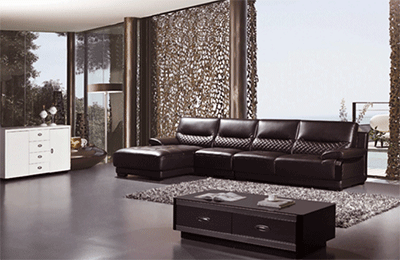 Modern Leather Sectional AA268
