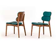 Turquoise Leatherette Dining Chair VG 069