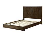 Low Profile Bed with Flat Wood Panel Headboard FA24