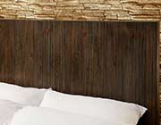 Low Profile Bed with Flat Wood Panel Headboard FA24