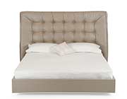 Grey Leatherette Bed VG Cleto