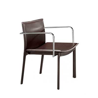 Office Conference Chair in Espresso Leatherette Z143