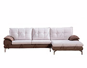 Gray Microfiber Sofa Sectional AE366