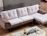 Gray Microfiber Sofa Sectional AE366
