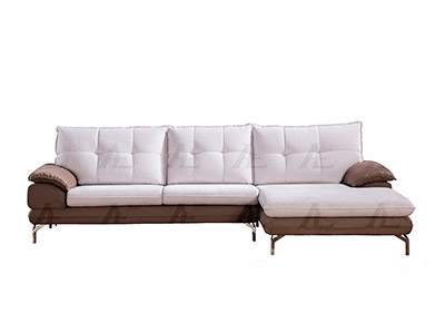 Gray Microfiber Sofa Sectional AE366