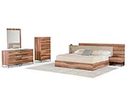 Matte Walnut Bedroom Set VG 123