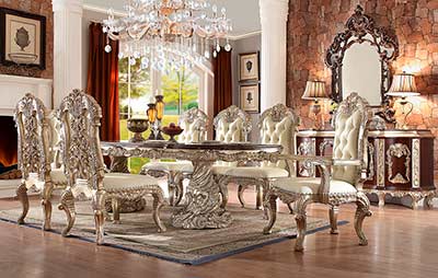 Antique White Dining Table HD 017