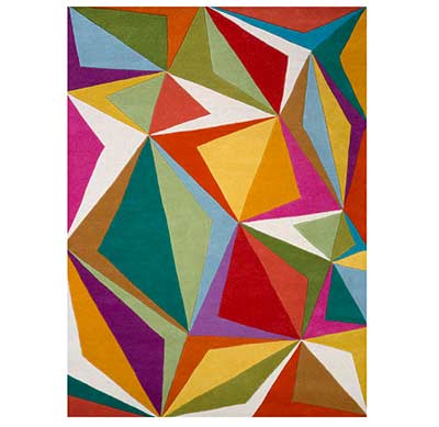 Multicolor Hand-tufted Wool Rug FR 159