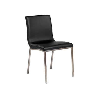 Black side chair Estyle 960