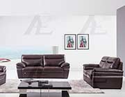 Dark Brown Italian leather sofa AEK 050