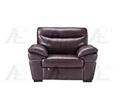 Dark Brown Italian leather sofa AEK 050