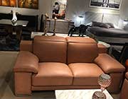 Cognac Italian Leather Sofa VG Marcotti