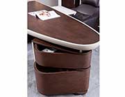 Brown Oak Desk with Cabinet VG Norman