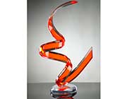 Naja Acrylic Sculpture by Muniz Plastics