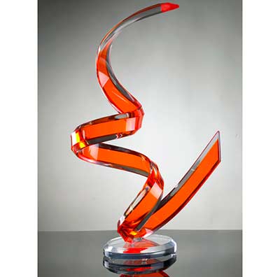 Naja Acrylic Sculpture by Muniz Plastics