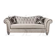 Silver gray fabric sofa set AE 600