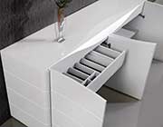 White lacquer buffet NJ Zelia