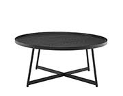 Niklaus Black Ash Round Coffee Table by Eurostyle