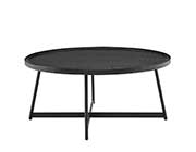 Niklaus Black Ash Round Coffee Table by Eurostyle