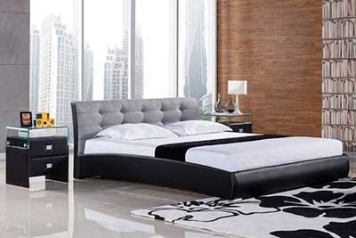 Modern Platform Bed Tufted AE55