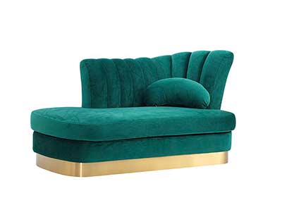 Modern Velvet Green Loveseat VG 737