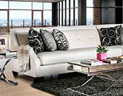 Off-White Fabric Sectional Sofa FA 263