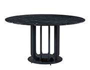 Black Marble Top Dining Table EF 31