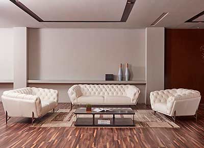 White Leather sofa AE 009