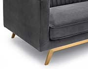 Blush Velvet Sofa AL 987