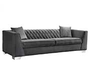 Dark Gray Velvet Sofa AL Charlton